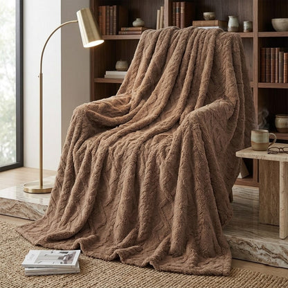Tufted Jacquard Velvet Blanket